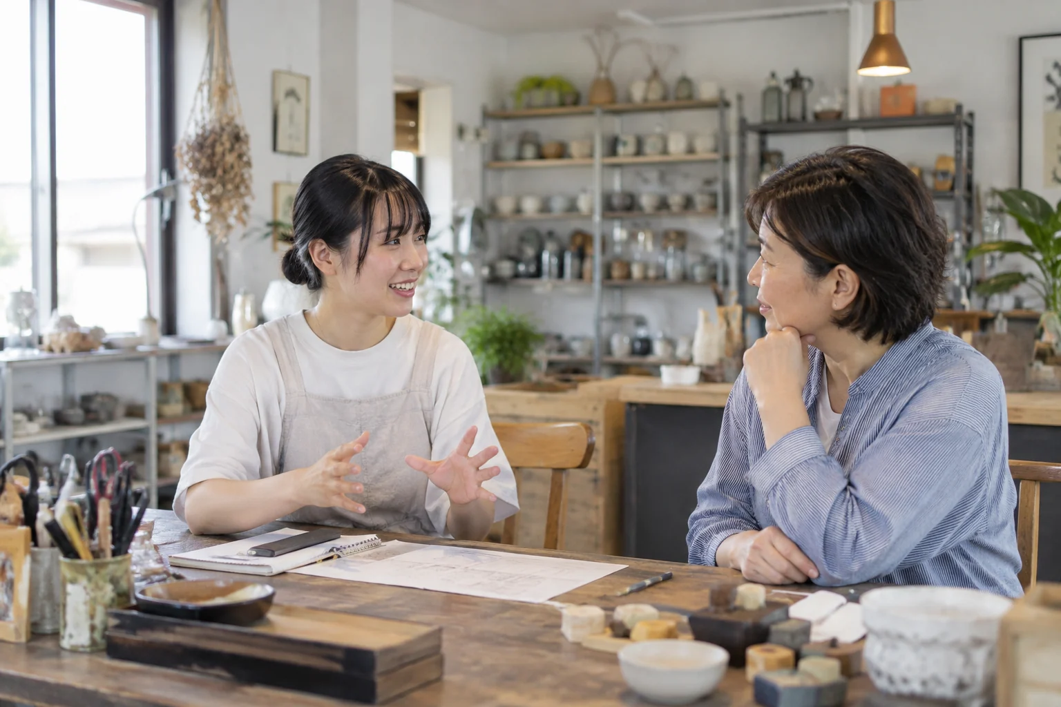 開業の先まで見届けるを実践する仕事の場面