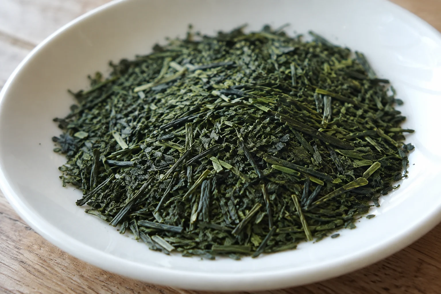 深蒸しの煎茶の素材と製法の詳細カット 1